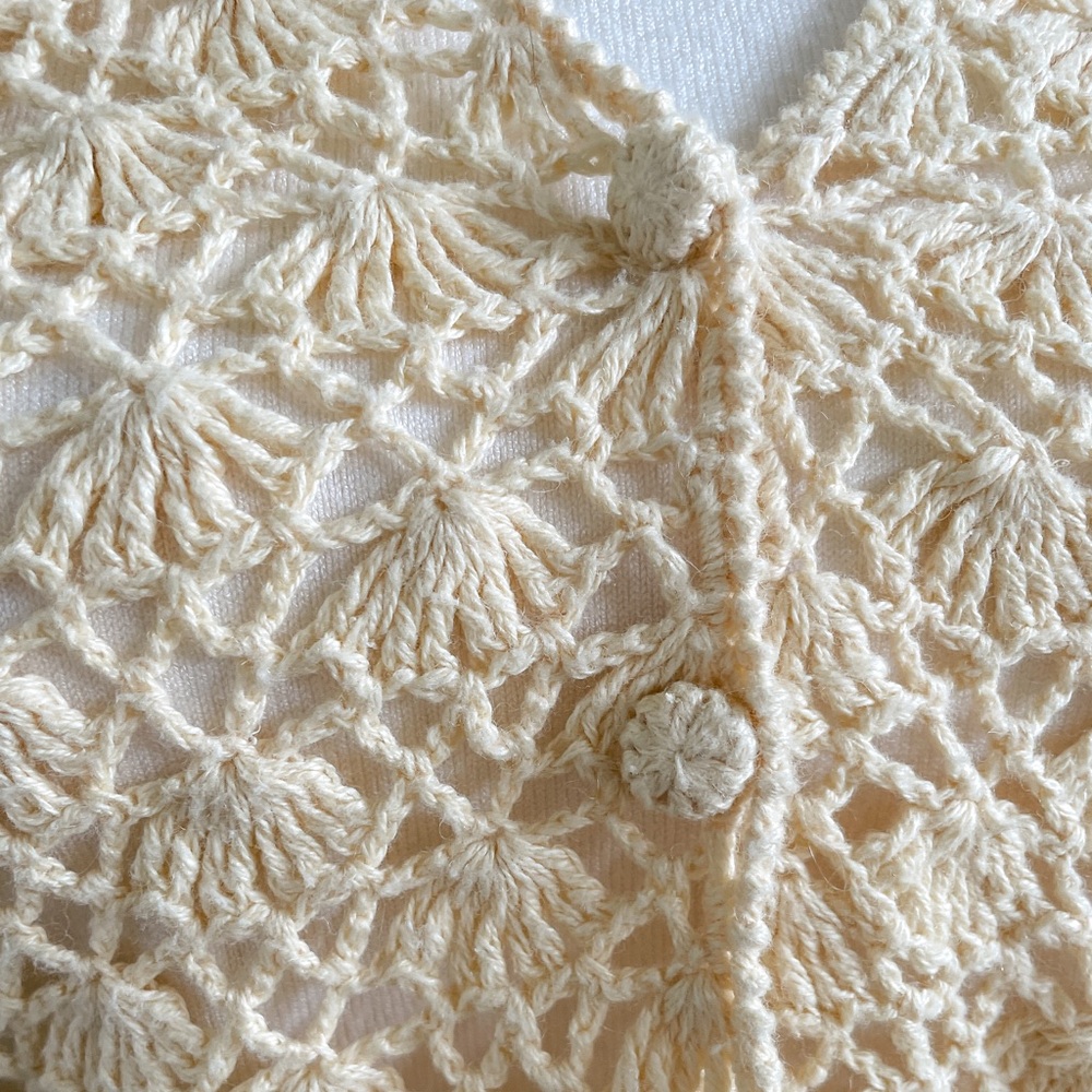 Vintage Crochet Button Up